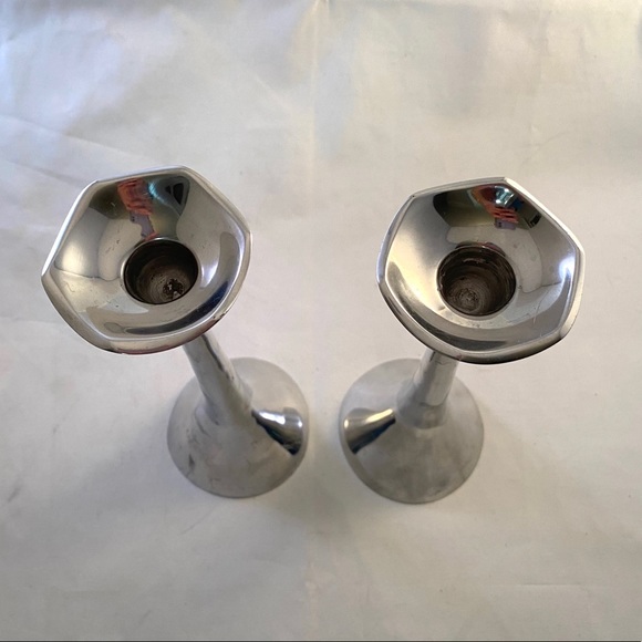 Set Lunares San Francisco Aluminum Candle Holders - Picture 6 of 8